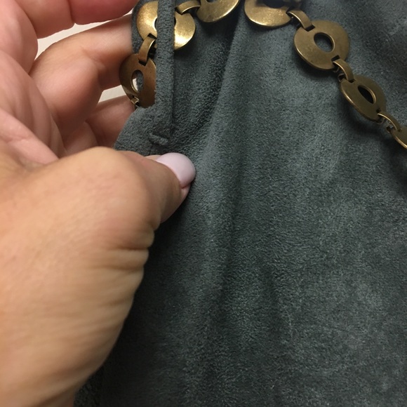 Laundry faux suede mini skirt with belt - Picture 5 of 6